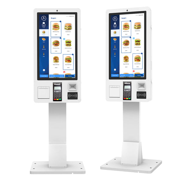 Self-Ordering Kiosk 27"/32" Multi-point Touch Screen, SFPC Floor Standing Self-Ordering & Payment Kiosk | 360SPB®