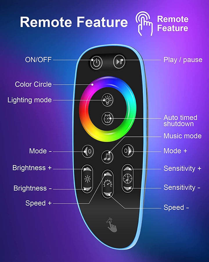 LED RGB Tube Bar Light Remote Control |360SPB